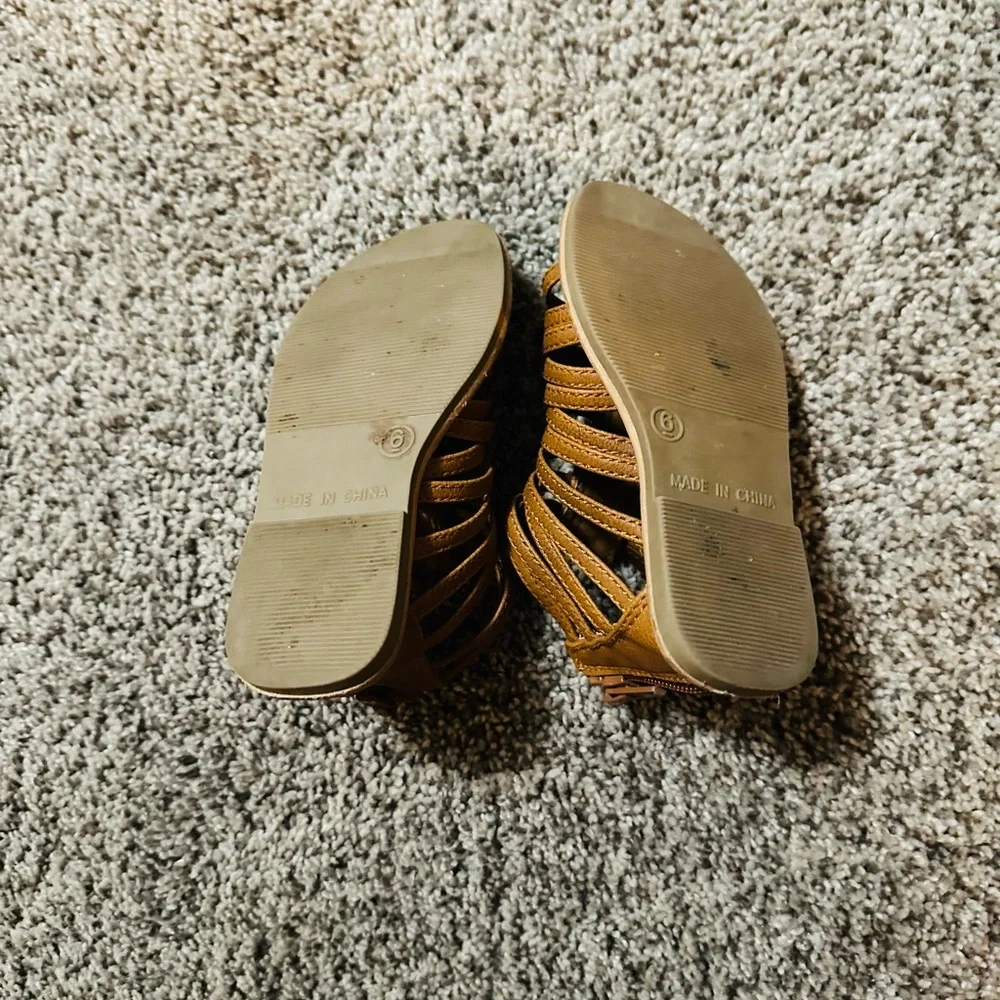 Kids Brown Gladiator Sandals